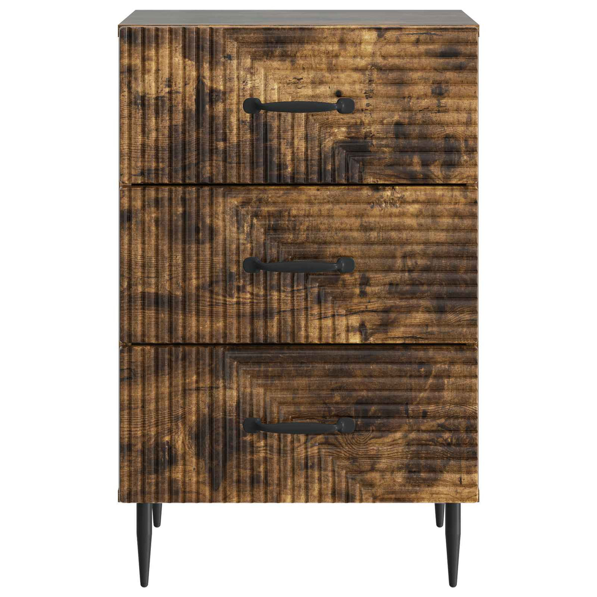 vidaXL Bedside Cabinet Smoked Oak 43 x 41 x 66.5 cm Engineered Wood 5