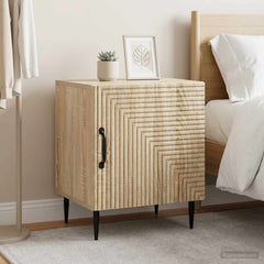 Bedside Cabinet 43 x 34.5 x 50 cm Engineered Wood Sonoma oak 2