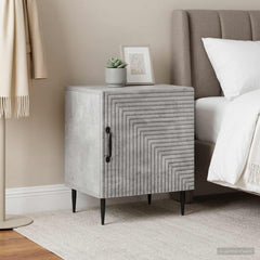 Bedside Cabinet 43 x 34.5 x 50 cm Engineered Wood Concrete grey 2