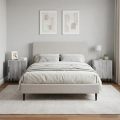 Bedside Cabinet 43 x 34.5 x 50 cm Engineered Wood Grey sonoma 2