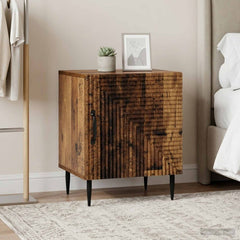 Bedside Cabinet 43 x 34.5 x 50 cm Engineered Wood Old wood 2