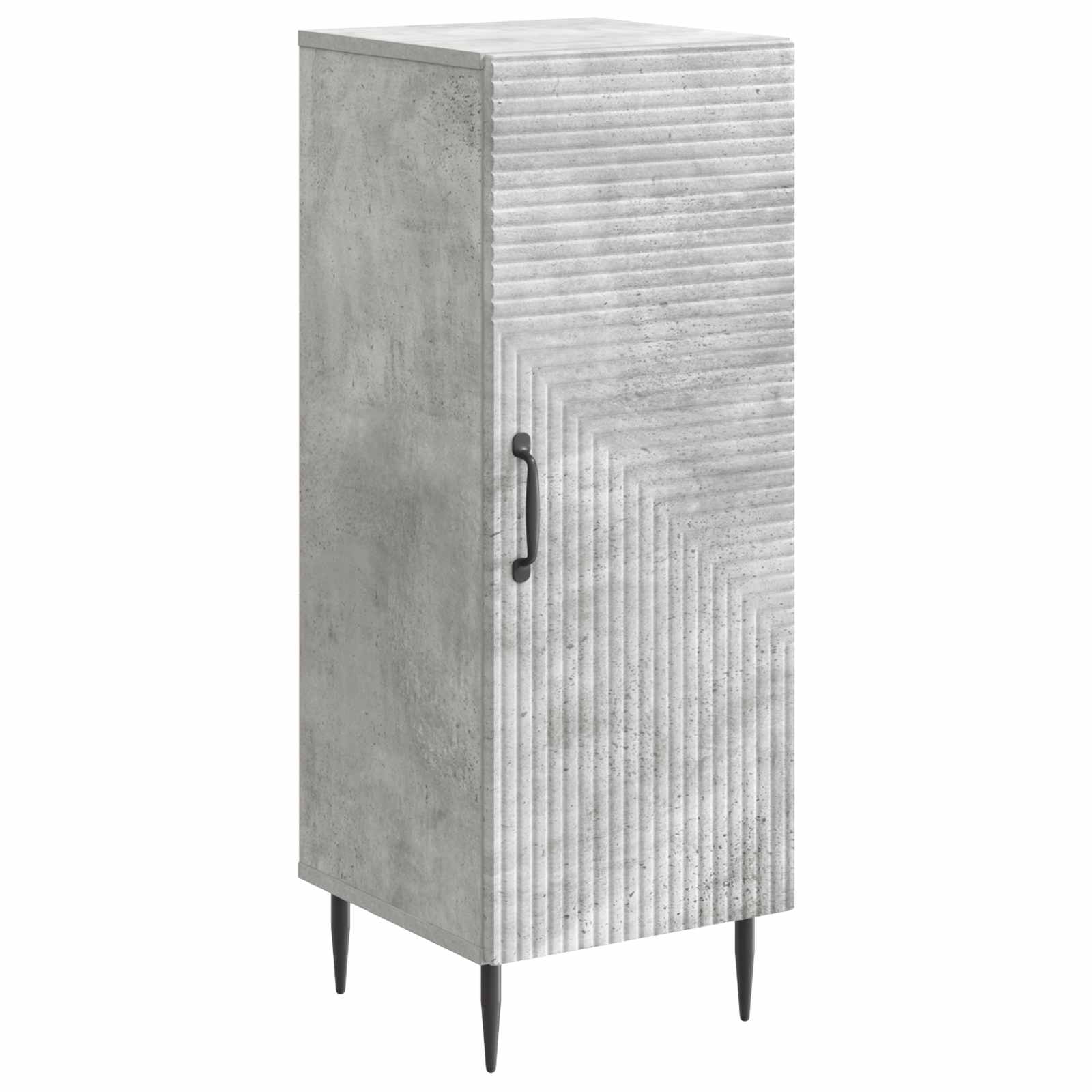 vidaXL Sideboard Concrete Grey 33 x 34.5 x 89.5 cm Engineered Wood 2