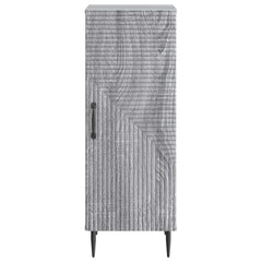 vidaXL Sideboard Grey Sonoma 33 x 34.5 x 89.5 cm Engineered Wood 6