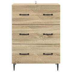 vidaXL Drawer Cabinet Sonoma Oak 66 x 34.5 x 89.5 cm Engineered Wood 6