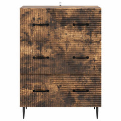 vidaXL Drawer Cabinet Smoked Oak 66 x 34.5 x 89.5 cm Engineered Wood 6
