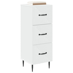 Drawer Cabinet White Engineered Wood, image 3