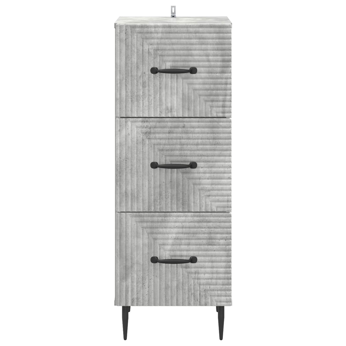 Drawer Cabinet Concrete Grey, image 6