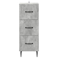 Drawer Cabinet Concrete Grey, image 6