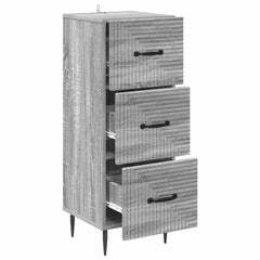 vidaXL Drawer Cabinet Grey Sonoma 33 x 34.5 x 89.5 cm Engineered Wood 5