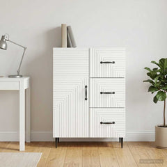 Sideboard 66 x 34.5 x 89.5 cm Engineered Wood White