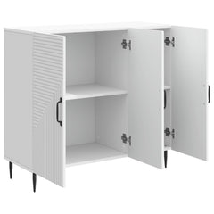 Sideboard 89 x 34.5 x 80 cm Engineered Wood White