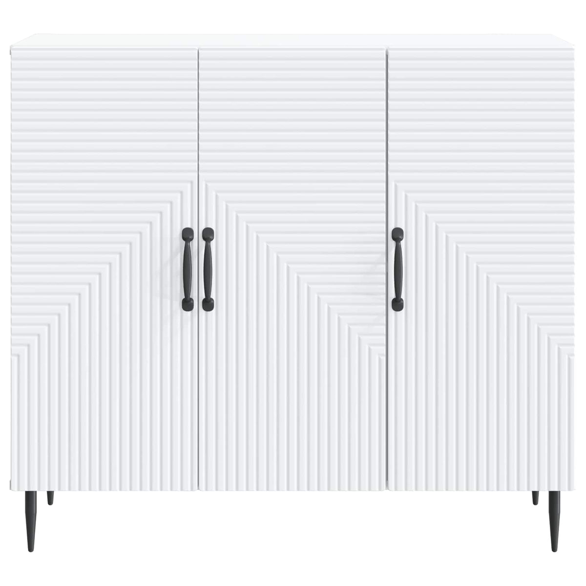 Sideboard 89 x 34.5 x 80 cm Engineered Wood White