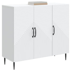 Sideboard 89 x 34.5 x 80 cm Engineered Wood White