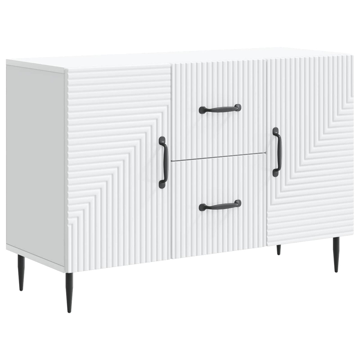 Sideboard 89 x 34.5 x 60 cm Engineered Wood White