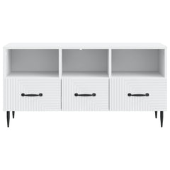 TV Cabinet 102 x 34.5 x 50 cm Engineered Wood White