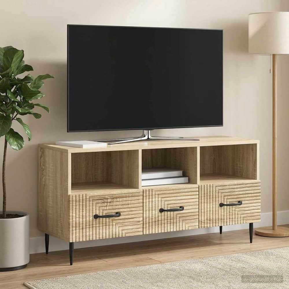 TV Cabinet 102 x 34.5 x 50 cm Engineered Wood Sonoma oak