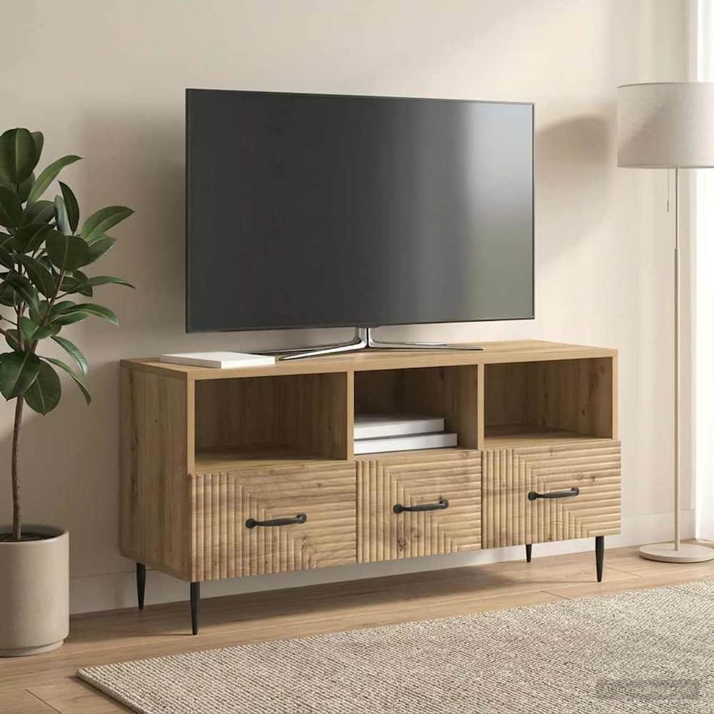 TV Cabinet 102 x 34.5 x 50 cm Engineered Wood Artisan oak
