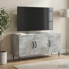 TV Cabinet 99 x 34.5 x 50 cm Engineered Wood Concrete grey