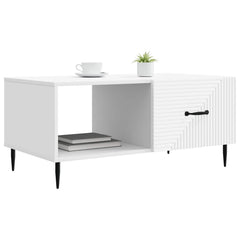 vidaXL Coffee Table White 90 x 50 x 40 cm Engineered Wood 3