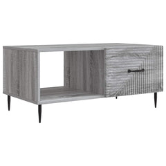 vidaXL Coffee Table Grey Sonoma 90 x 50 x 40 cm Engineered Wood 2