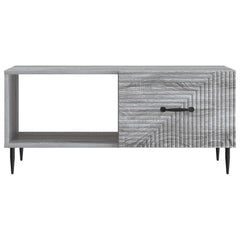 vidaXL Coffee Table Grey Sonoma 90 x 50 x 40 cm Engineered Wood 5