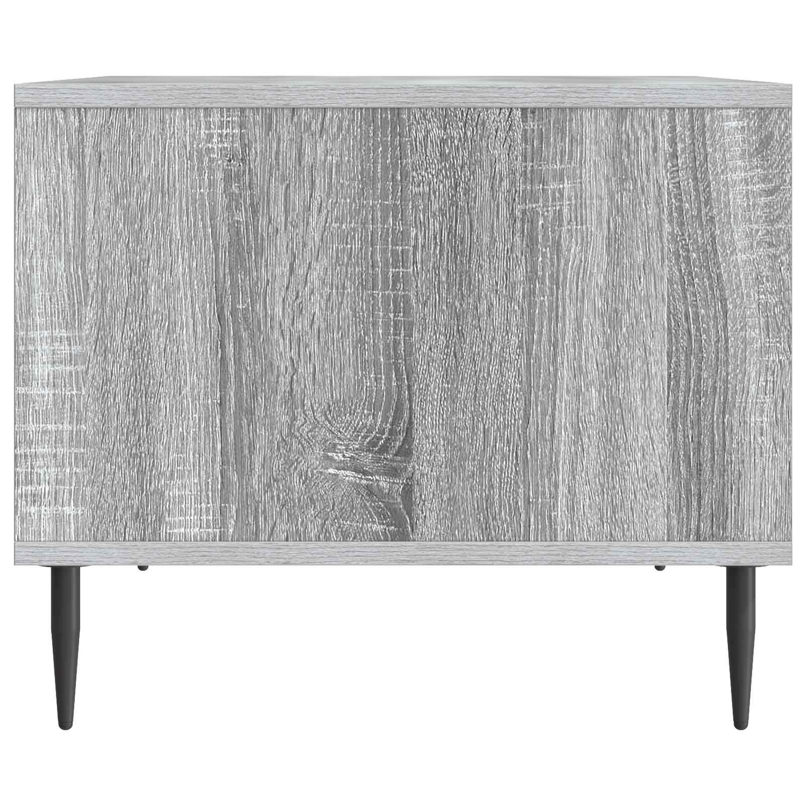 vidaXL Coffee Table Grey Sonoma 90 x 50 x 40 cm Engineered Wood 6