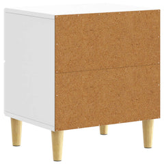vidaXL Bedside Table High Gloss White 43 x 34.5 x 48 cm 6