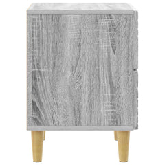 vidaXL Bedside Table Grey Sonoma 62 x 34.5 x 48 cm Engineered Wood 5