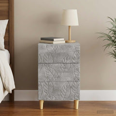 Bedside Table 43 x 41 x 66.5 cm Engineered Wood Concrete grey