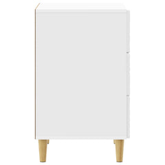 Bedside Table 43 x 41 x 66.5 cm Engineered Wood High gloss white