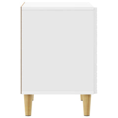 vidaXL Bedside Table High Gloss White 43 x 34.5 x 50 cm 5