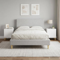 Bedside Table 43 x 34.5 x 50 cm Engineered Wood High gloss white 2