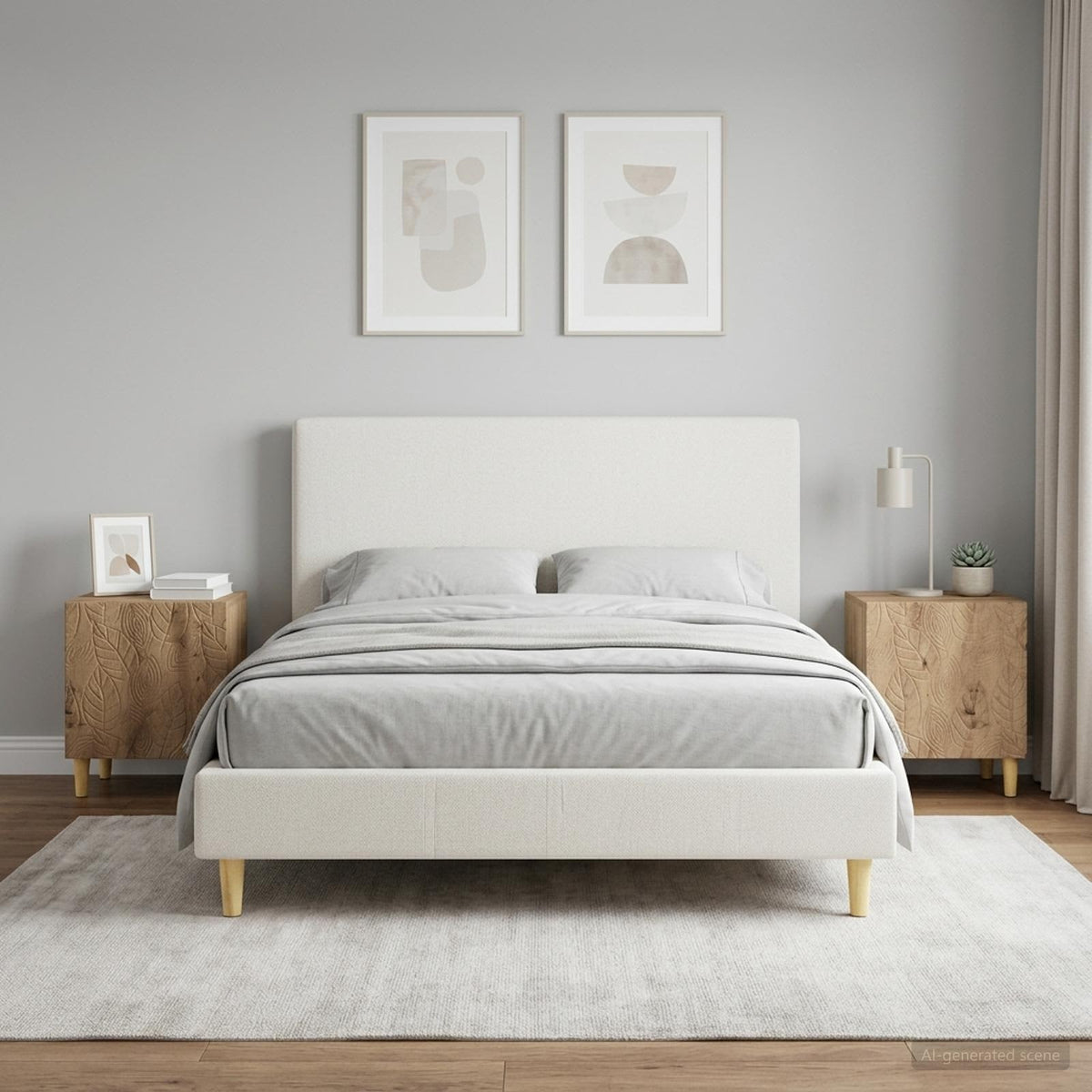Bedside Table 43 x 34.5 x 50 cm Engineered Wood Artisan oak 2