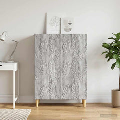 Sideboard 66 x 34.5 x 90 cm Engineered Wood Grey sonoma
