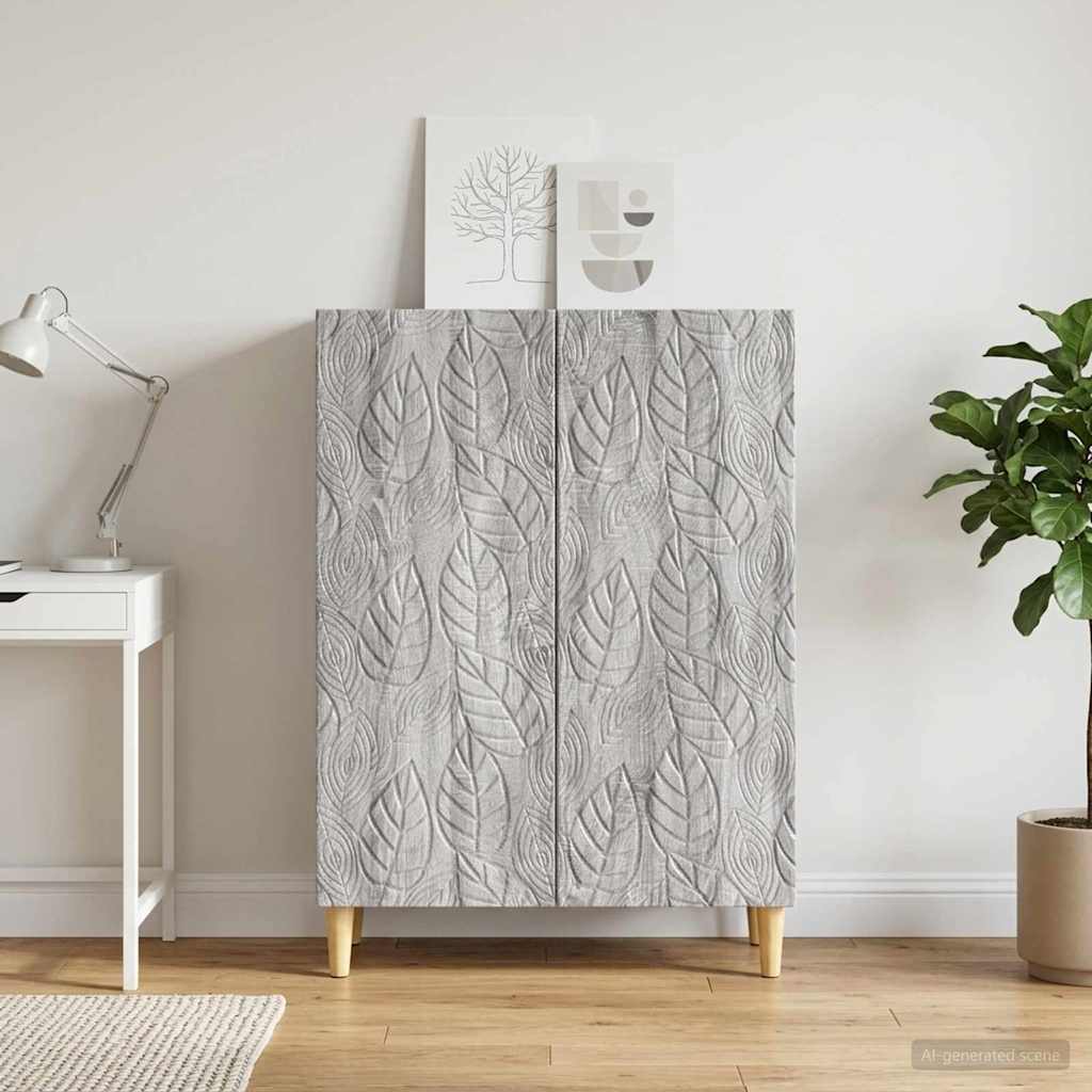 Sideboard 66 x 34.5 x 90 cm Engineered Wood Grey sonoma