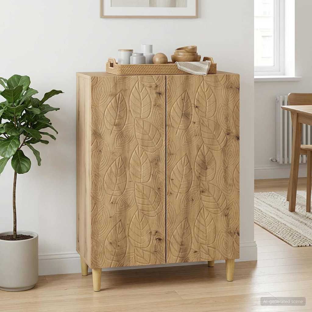 Sideboard 66 x 34.5 x 90 cm Engineered Wood Artisan oak