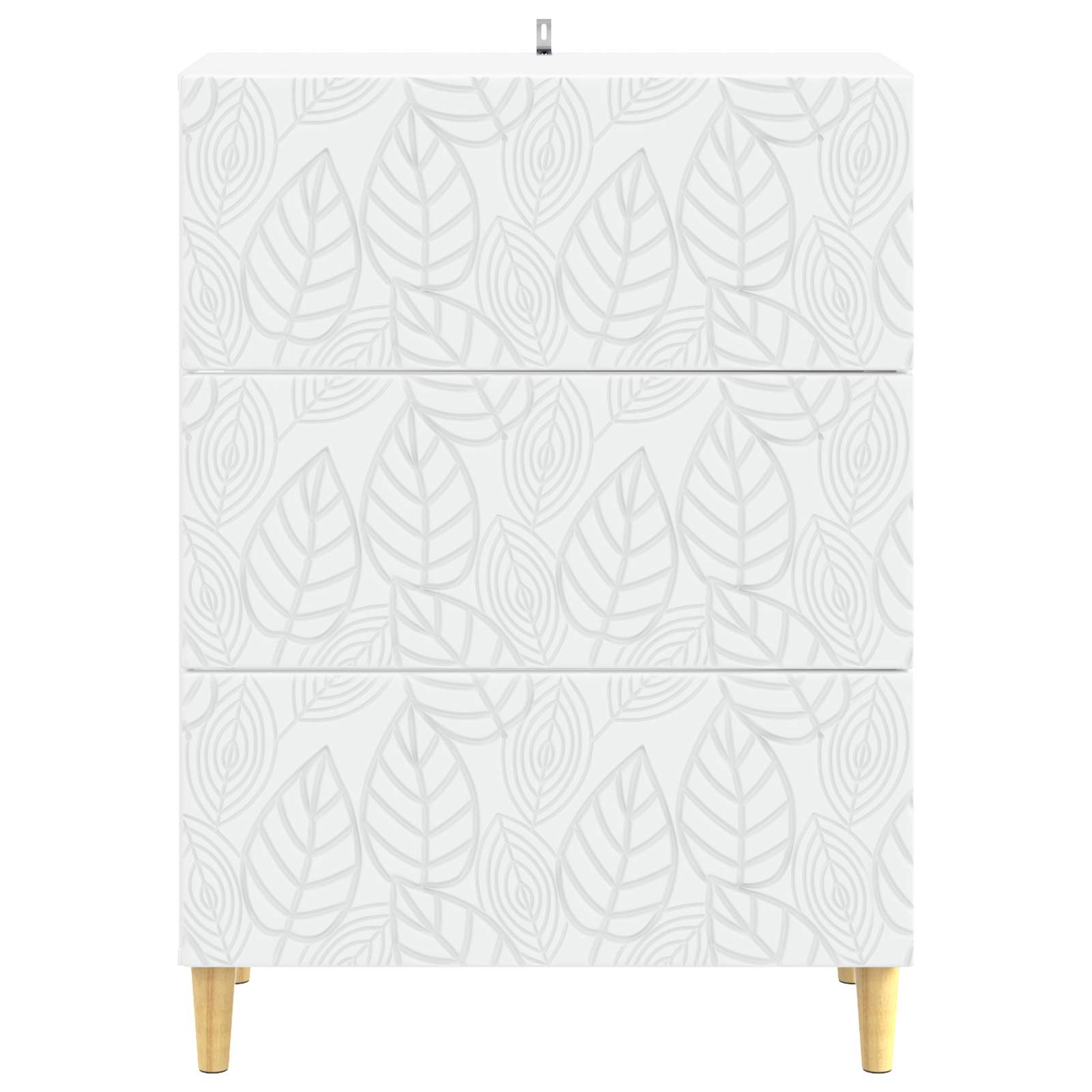 vidaXL Drawer Cabinet White 66 x 34.5 x 90 cm Engineered Wood 5