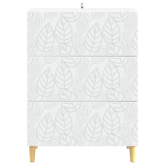 vidaXL Drawer Cabinet White 66 x 34.5 x 90 cm Engineered Wood 5