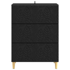 vidaXL Drawer Cabinet Black 66 x 34.5 x 90 cm Engineered Wood 5
