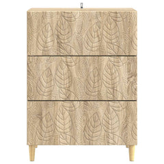 vidaXL Drawer Cabinet Sonoma Oak 66 x 34.5 x 90 cm Engineered Wood 5