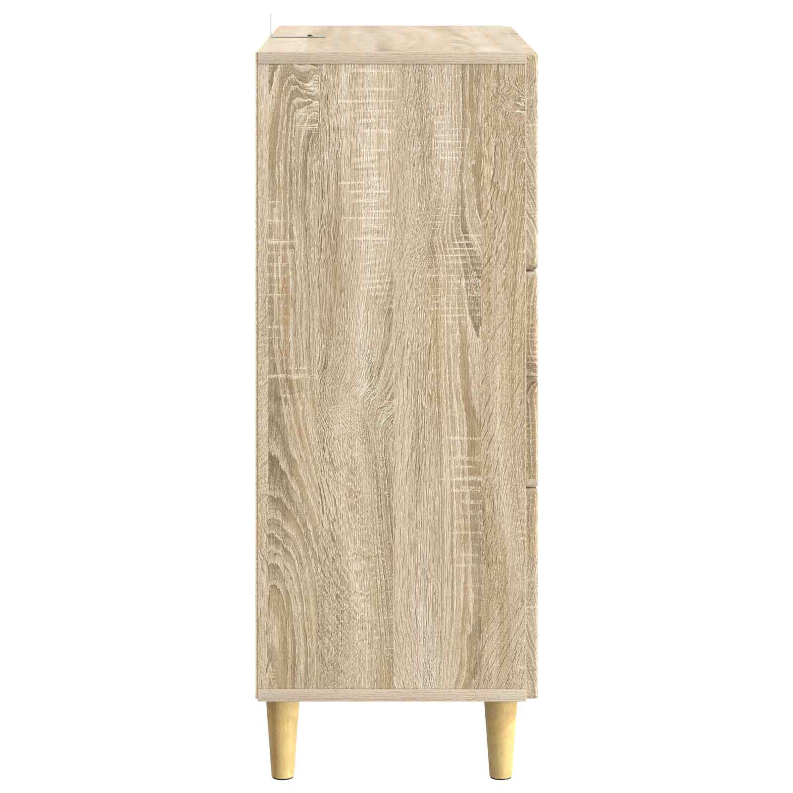 vidaXL Drawer Cabinet Sonoma Oak 66 x 34.5 x 90 cm Engineered Wood 6