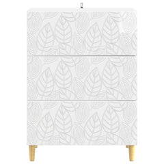 vidaXL Drawer Cabinet High Gloss White 66 x 34.5 x 90 cm 5