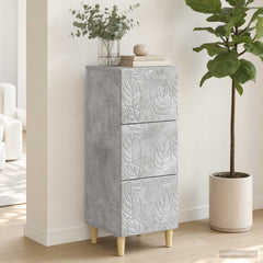 vidaXL Drawer Cabinet Concrete Grey 33 x 34.5 x 90 cm Engineered Wood 3