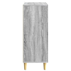 vidaXL Drawer Cabinet Grey Sonoma 33 x 34.5 x 90 cm Engineered Wood 6