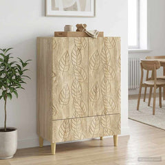 Sideboard 66 x 34.5 x 95 cm Engineered Wood Sonoma oak