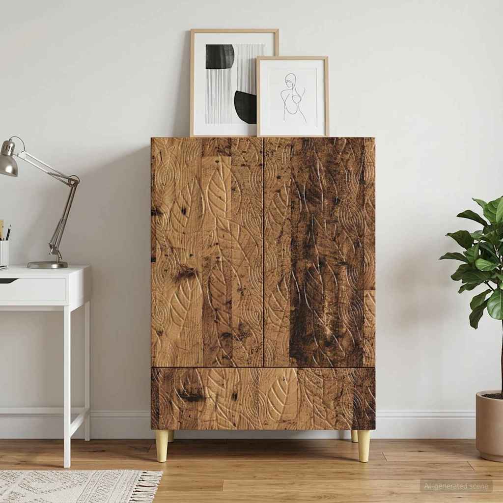 Sideboard 66 x 34.5 x 95 cm Engineered Wood Old wood