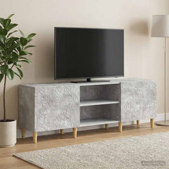 TV Cabinet 150 x 31 x 50 cm Engineered Wood Concrete grey