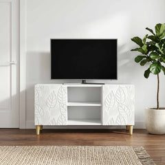 TV Cabinet 102 x 34.5 x 50 cm Engineered Wood White