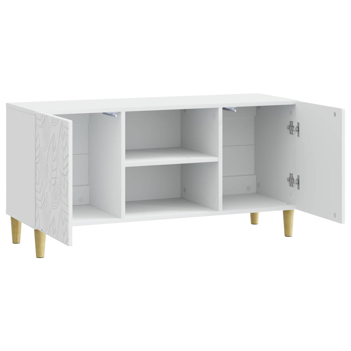 TV Cabinet 102 x 34.5 x 50 cm Engineered Wood White