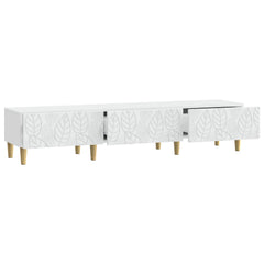 TV Cabinet 147 x 34.5 x 30 cm Engineered Wood White